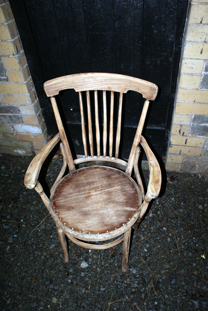 After 15 - 20 hours of hand sanding this chair, this is how it turned out, and I was glad to see it finished